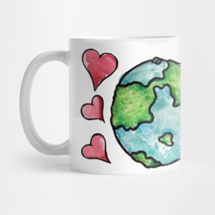 Earth Day Love hearts Mug